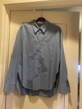 Frankie Shop Lui Shirt- French Blue Women’s Button-Up Shirt